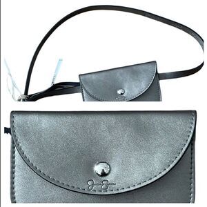 Jessica Simpson Gray Small Belt with Wallet Sz S/M